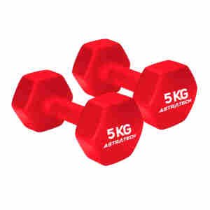 Par de Dumbbell Halter Sextavado Texturizado 5KG